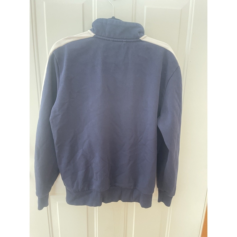 Puma Navy White Track Jacket Full Zip Athletic Jacket Men's Medium - Picture 3 of 3